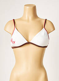 Haut de maillot de bain stretch haut soutien-gorge avec mousse de rembourrage amovible blanc ROXY femme