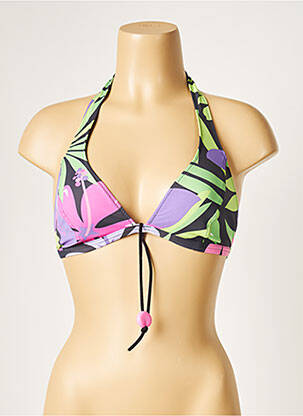 Haut de maillot de bain stretch haut triangles vert MORGAN femme