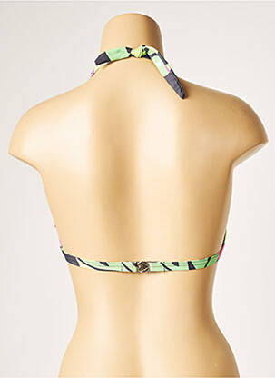 Haut de maillot de bain stretch haut triangles vert MORGAN femme