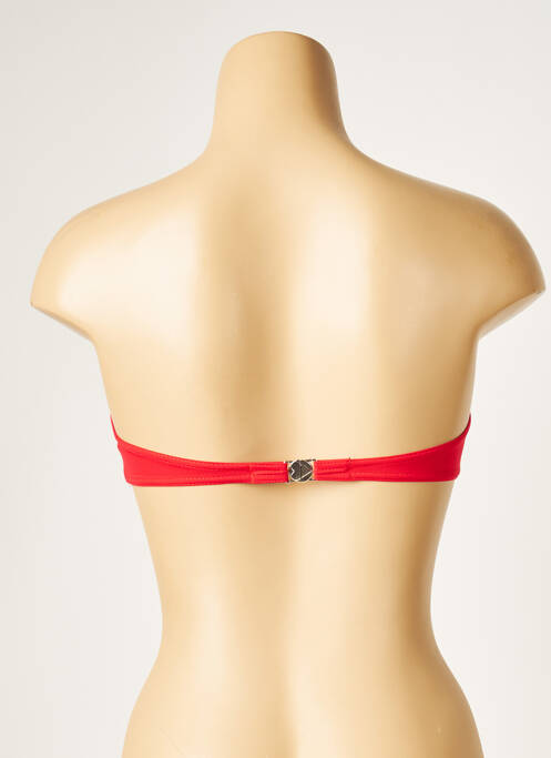 Haut de maillot de bain rouge MORGAN pour femme