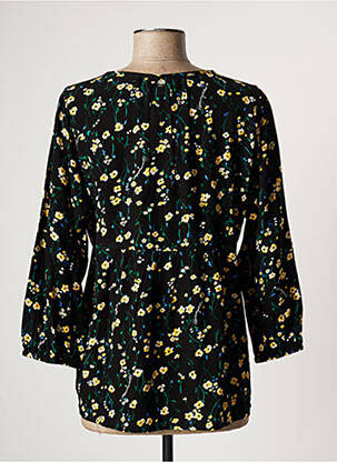 Blouse tissage popeline manches 3/4 noir STREET ONE femme