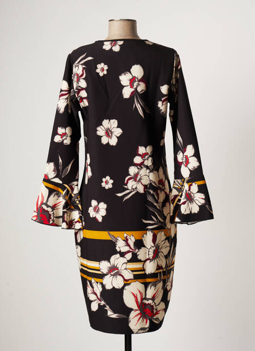 Robe mi-longue noir QUATRE VINGT JOURS pour femme