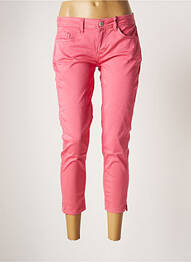 Pantalon 7/8 stretch taille basse rose STREET ONE femme