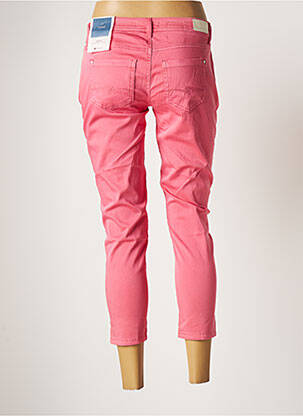Pantalon 7/8 stretch taille basse rose STREET ONE femme
