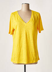 T-shirt jaune YAYA pour femme seconde vue