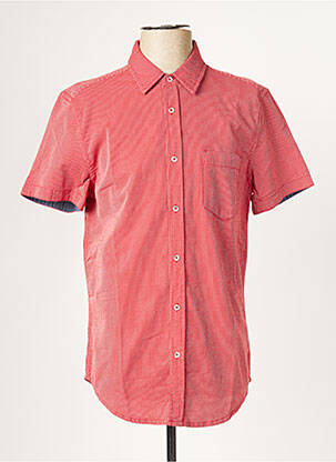 Chemise manches courtes rouge MUSTANG pour homme