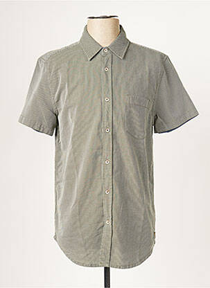 Chemise manches courtes vert MUSTANG pour homme
