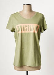 T-shirt vert MUSTANG pour femme seconde vue