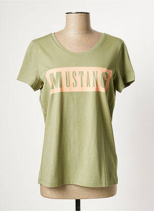 T-shirt vert MUSTANG pour femme