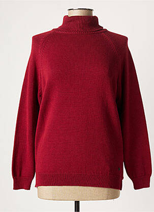 Pull col roulé rouge MUSTANG pour femme