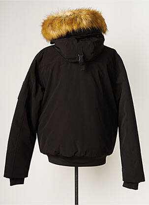 Blouson finition bords-côtes noir MUSTANG homme