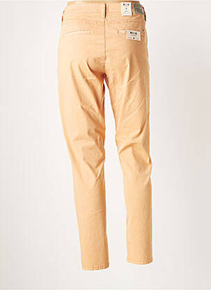 Pantalon chino fermeture zippée sous rabat boutonné taille normale orange MUSTANG femme