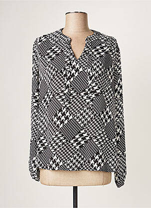 Top tissage crêpe manches longues noir DIANE LAURY femme