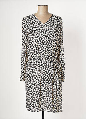 Robe courte manches longues manches longues noir DIANE LAURY femme