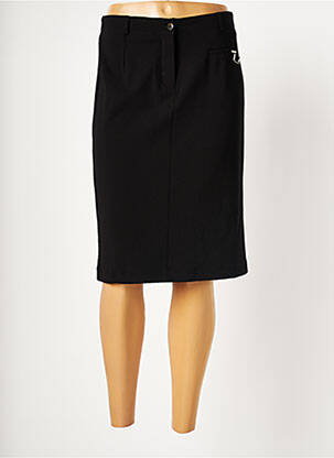 Jupe mi-longue coupe droite noir DIANE LAURY femme