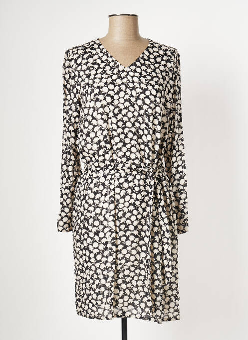 Robe courte manches longues manches longues noir DIANE LAURY femme