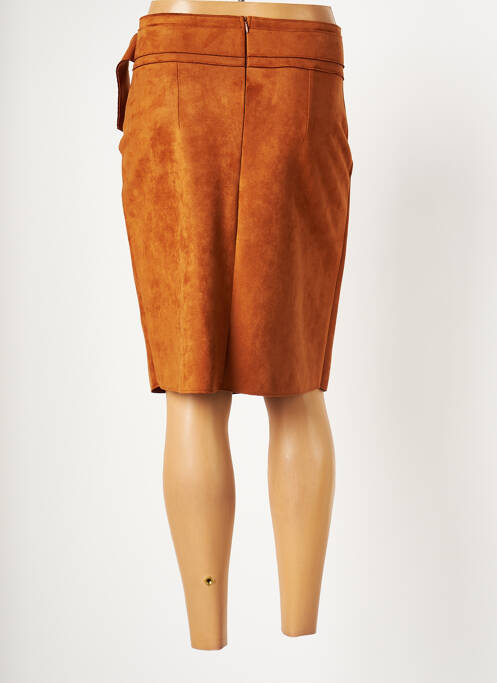 Jupe mi-longue marron DIANE LAURY pour femme