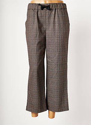 Pantacourt coupe droite taille normale marron DIANE LAURY femme