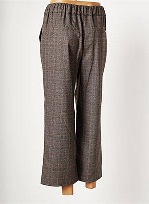 Pantacourt stretch taille normale marron DIANE LAURY femme