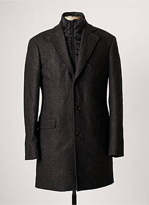 Manteau long noir CAMBRIDGE pour homme
