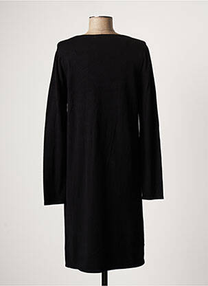 Robe pull coupe droite manches longues noir JULIE GUERLANDE femme