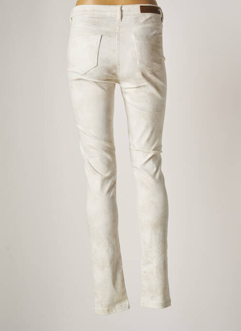 Pantalon slim beige JULIE GUERLANDE pour femme