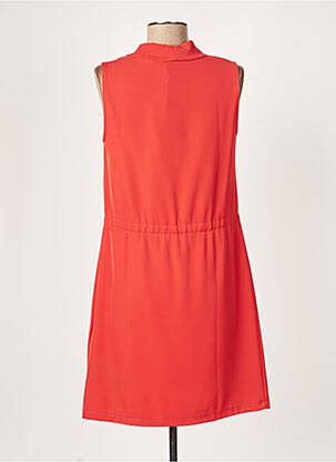 Robe courte sans manche sans manche orange ELEONORA AMADEI femme