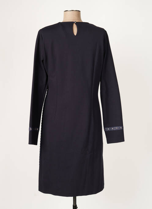 Robe mi-longue manches longues manches longues bleu DIVAS femme