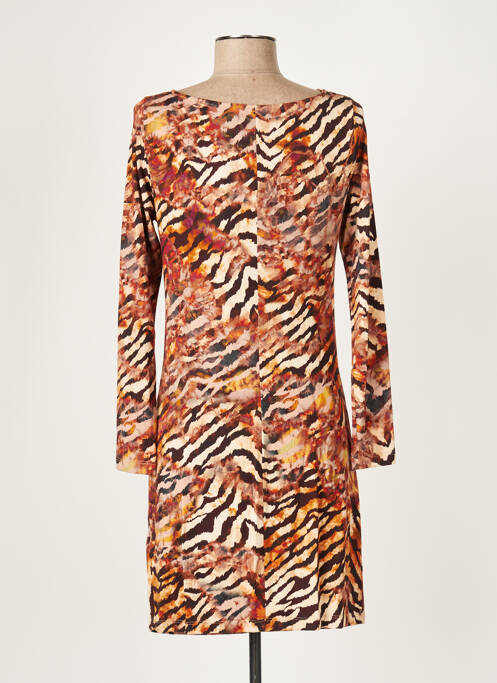 Robe courte orange ELEONORA AMADEI pour femme