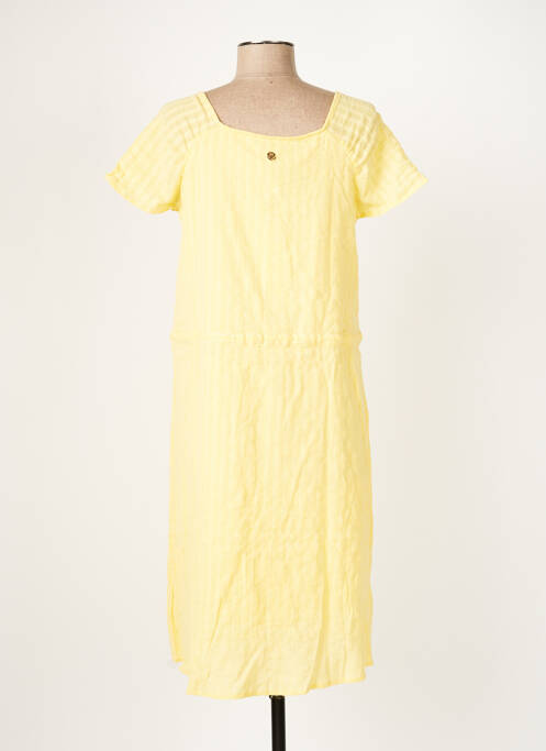 Robe mi-longue jaune LOLA ESPELETA pour femme