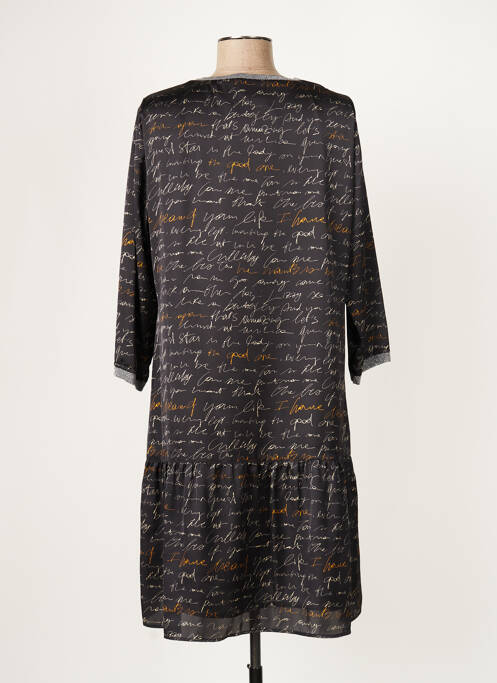 Robe mi-longue noir DIVAS pour femme