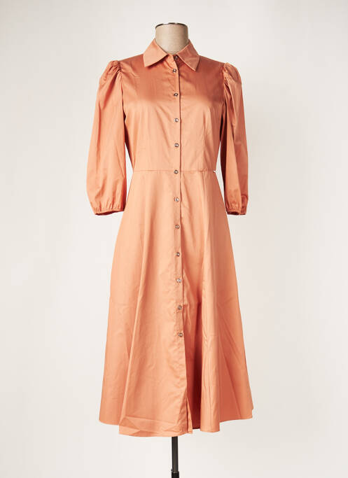 Robe mi-longue orange KOCCA pour femme