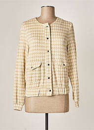 Gilet manches longues stretch beige KOCCA femme