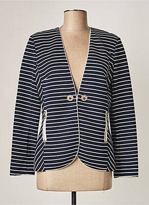 Veste casual poches bleu DIVAS femme