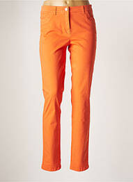 Pantalon slim broderie rivets taille normale orange DIVAS femme