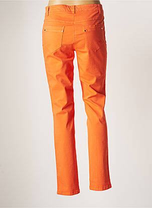 Pantalon slim broderie rivets taille normale orange DIVAS femme