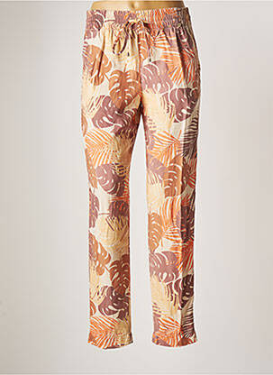 Pantalon droit taille haute taille haute beige KOCCA femme