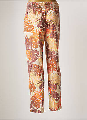 Pantalon droit taille haute taille haute beige KOCCA femme