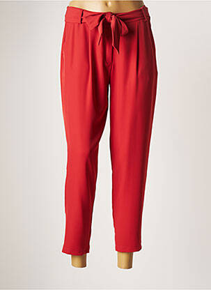 Pantalon 7/8 taille haute taille haute orange ELEONORA AMADEI femme