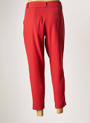 Pantalon 7/8 taille haute taille haute orange ELEONORA AMADEI femme