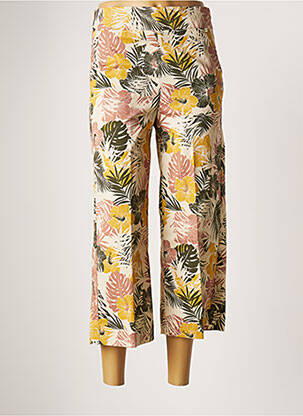 Pantalon 7/8 tissage popeline taille normale beige KOCCA femme