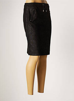 Jupe mi-longue taille normale noir DIVAS femme