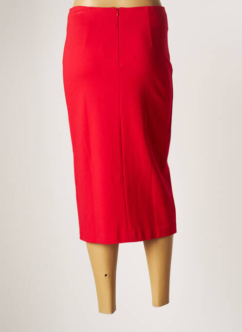 Jupe mi-longue rouge ELEONORA AMADEI pour femme