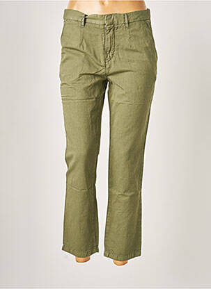 Pantalon droit taille normale taille normale vert ACQUAVERDE femme