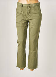 Pantalon droit taille normale taille normale vert ACQUAVERDE femme