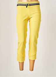 Pantalon slim stretch taille normale jaune LO! LES FILLES femme