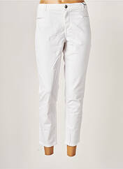 Pantalon droit blanc EMMA & ROCK pour femme seconde vue