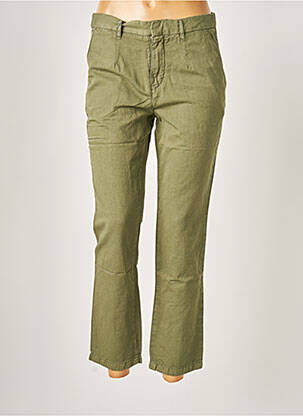 Pantalon droit vert ACQUAVERDE pour femme