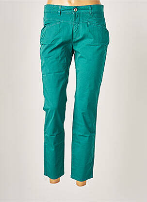 Pantalon droit vert ONE STEP pour femme