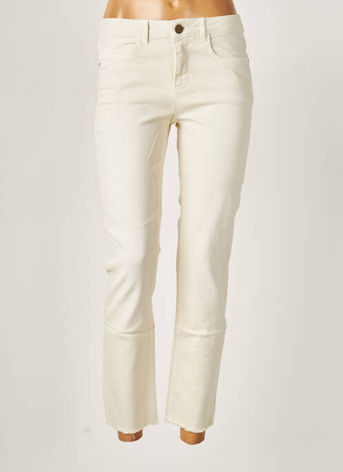 Pantalon droit beige YAYA pour femme